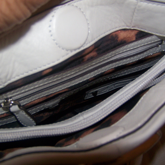 B. Makowsky Black Silver Studded Belt Shoulder Hob - Picture 8 of 8